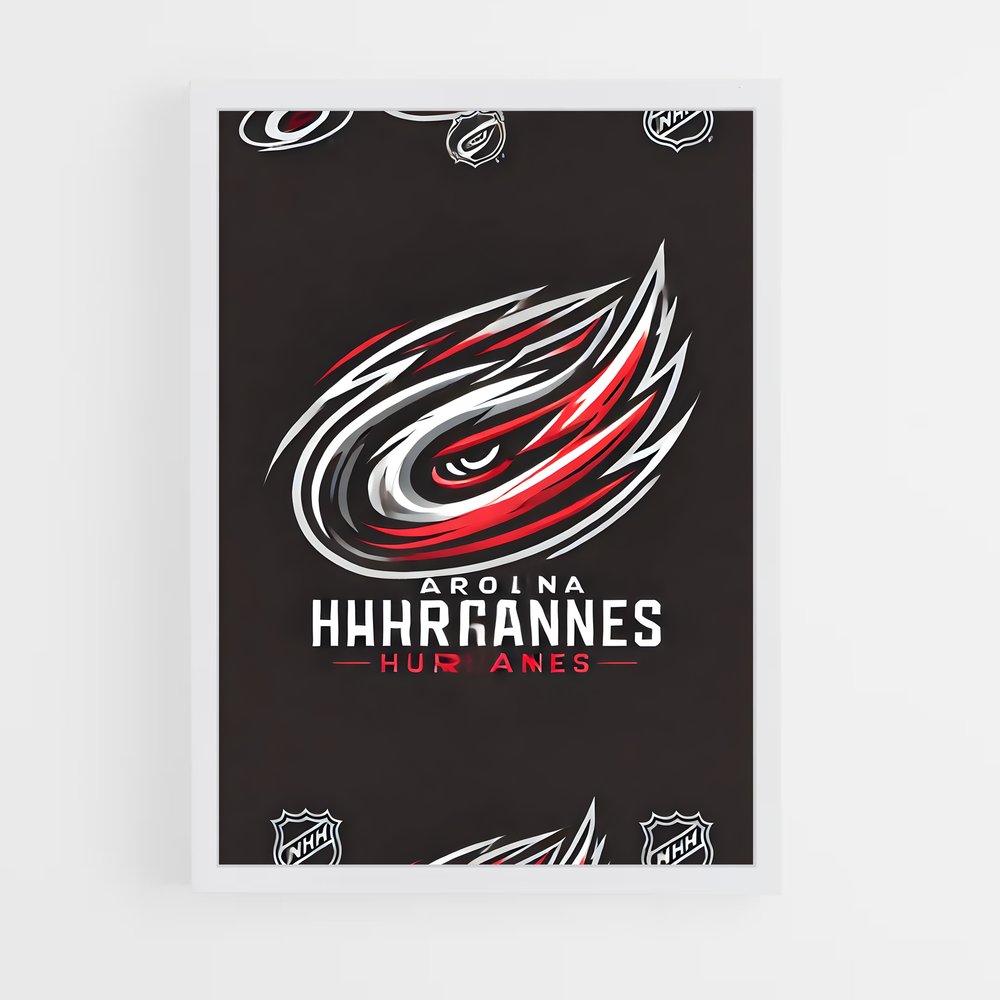 Poster L'Ouragan Carolina – affiche Hockey sur glace (vue 3)